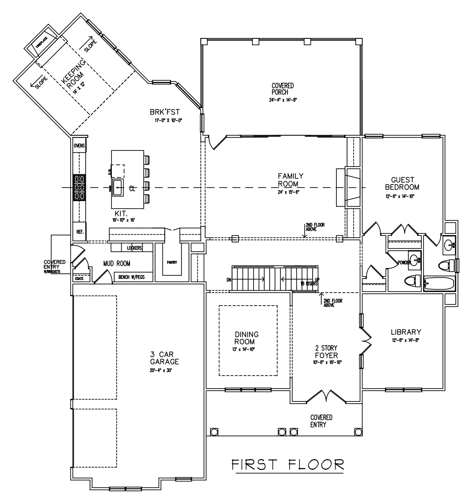 The Preserve II first floor plan